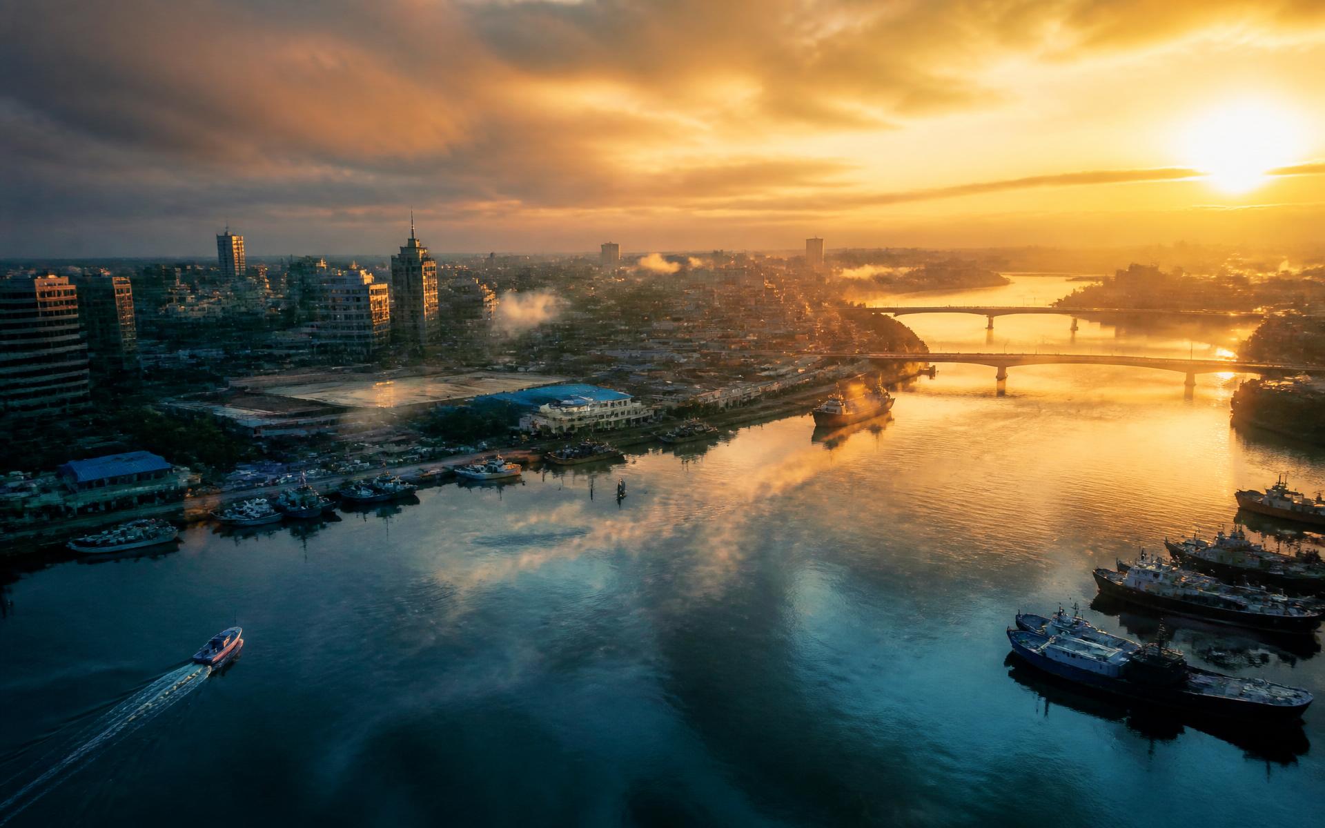 Port Harcourt at dawn